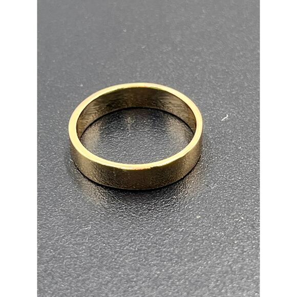 Kendra Scott Designer Gold Plated Polished Ring Minimalist Wedding Band - Picture 7 of 10